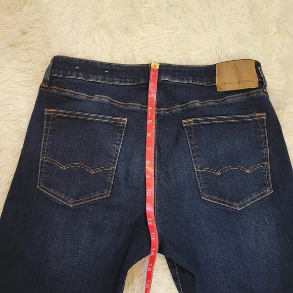American Eagle Men Next Level Flex Slim Blue Jeans Size 34W x 30L - Picture 4 of 9